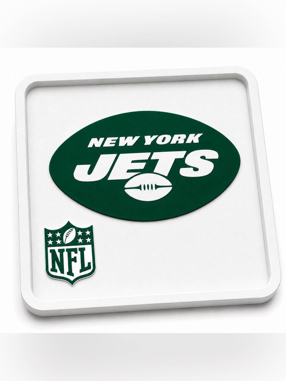 New York Jets NFL Pocket Dump Tray - For Keys, Wallet, Money, Etc